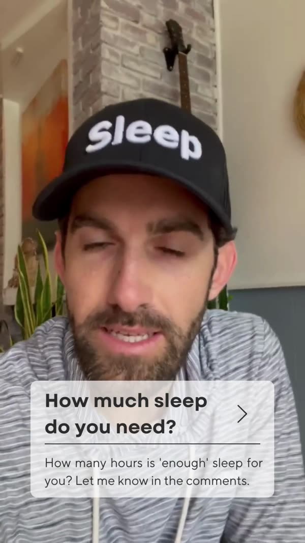 How Much Sleep Do You Need reel cover